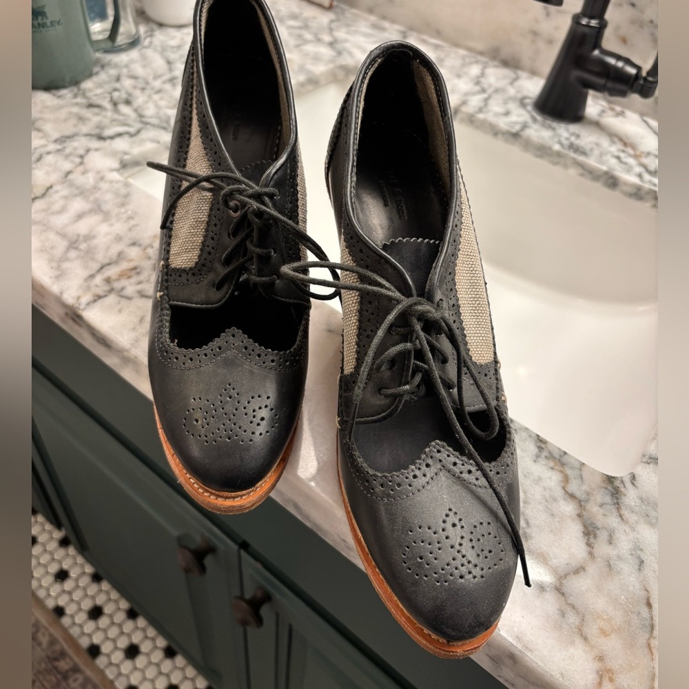 Rag and Bone wedge Oxford style shoes